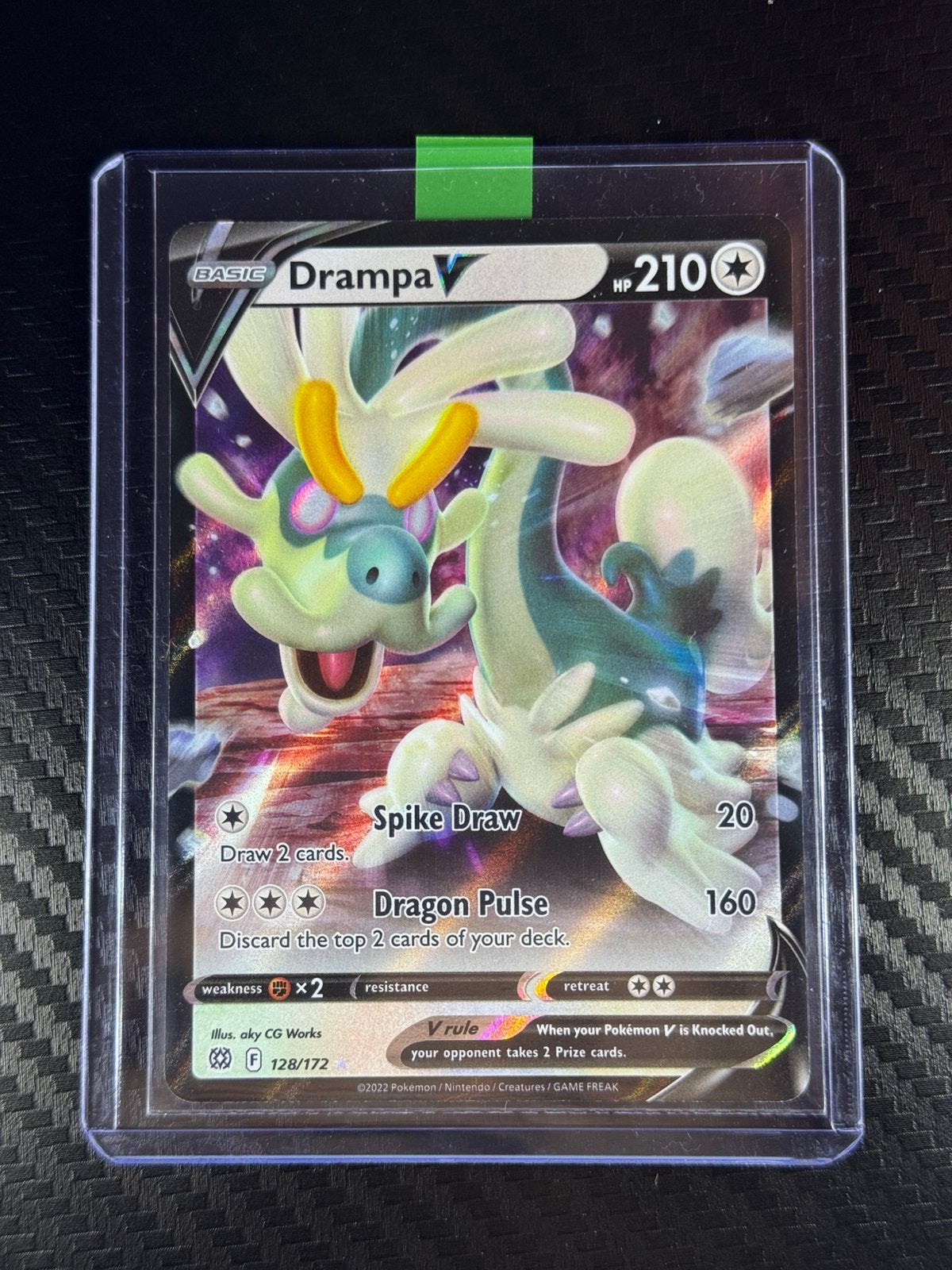 Drampa V | Holo | Rare Holo V |Brilliant Stars|2022|#128/172, Verzenden, Gebruikt, Losse kaart