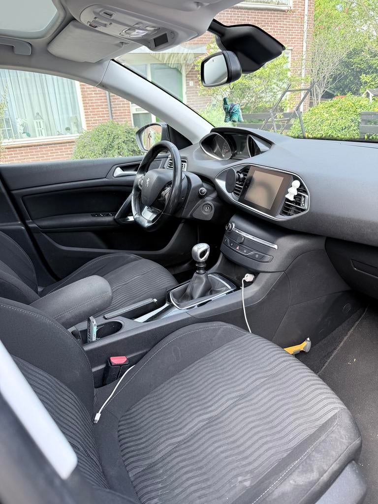 Peugeot 308 1.6 E-hdi 88 KW SW 2014 Blauw, Auto's, Peugeot, Voorwielaandrijving, Stof, 4 cilinders, Blauw