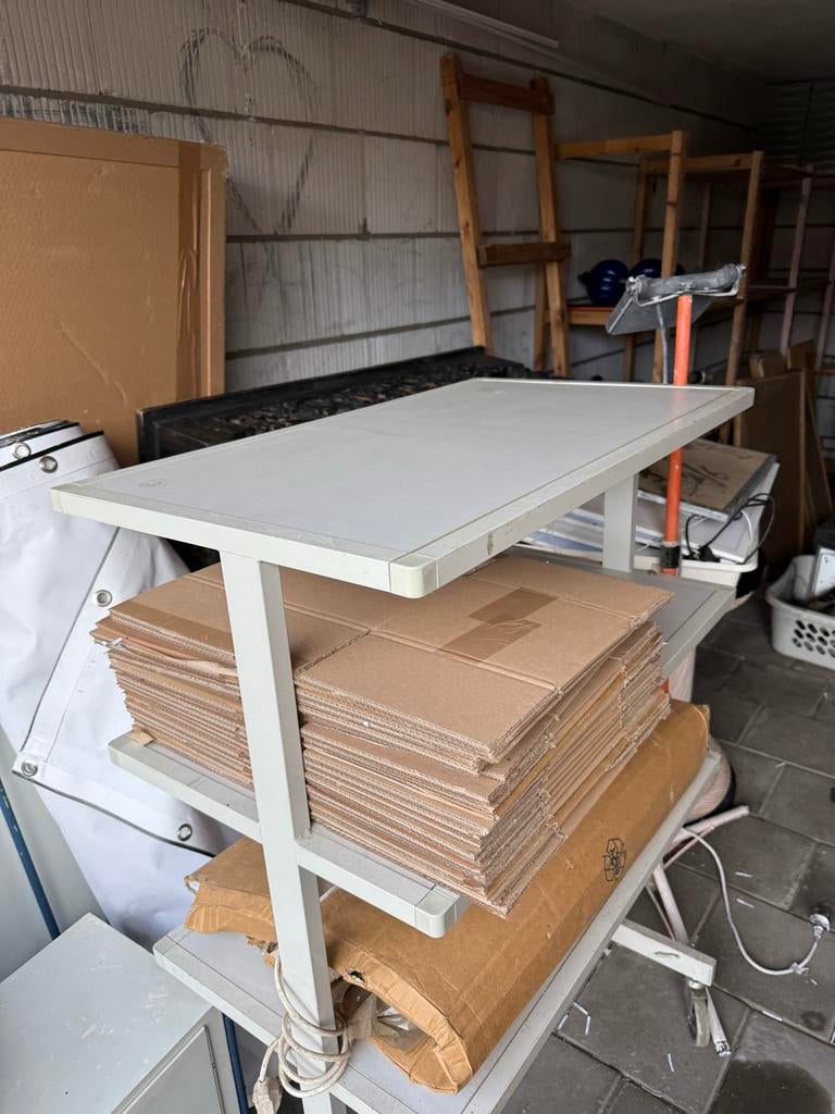 Verrijdbare Stelling Tafel - Keuken, Badkamer, Schoenen, Ophalen of Verzenden, Gebruikt