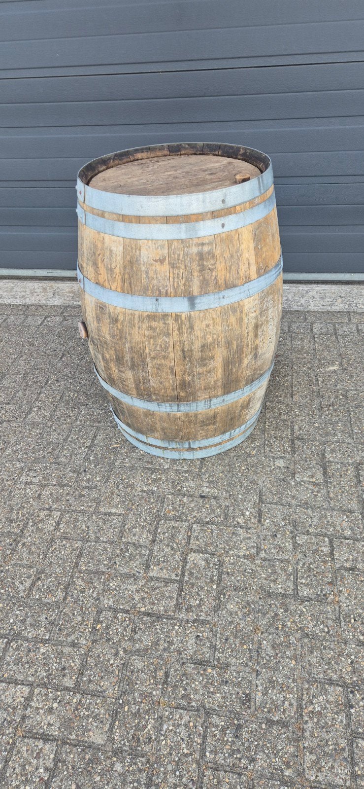 Regenton wijnton statafel, Tuin en Terras, Regentonnen, Ophalen, 150 liter of meer, Geen, Hout