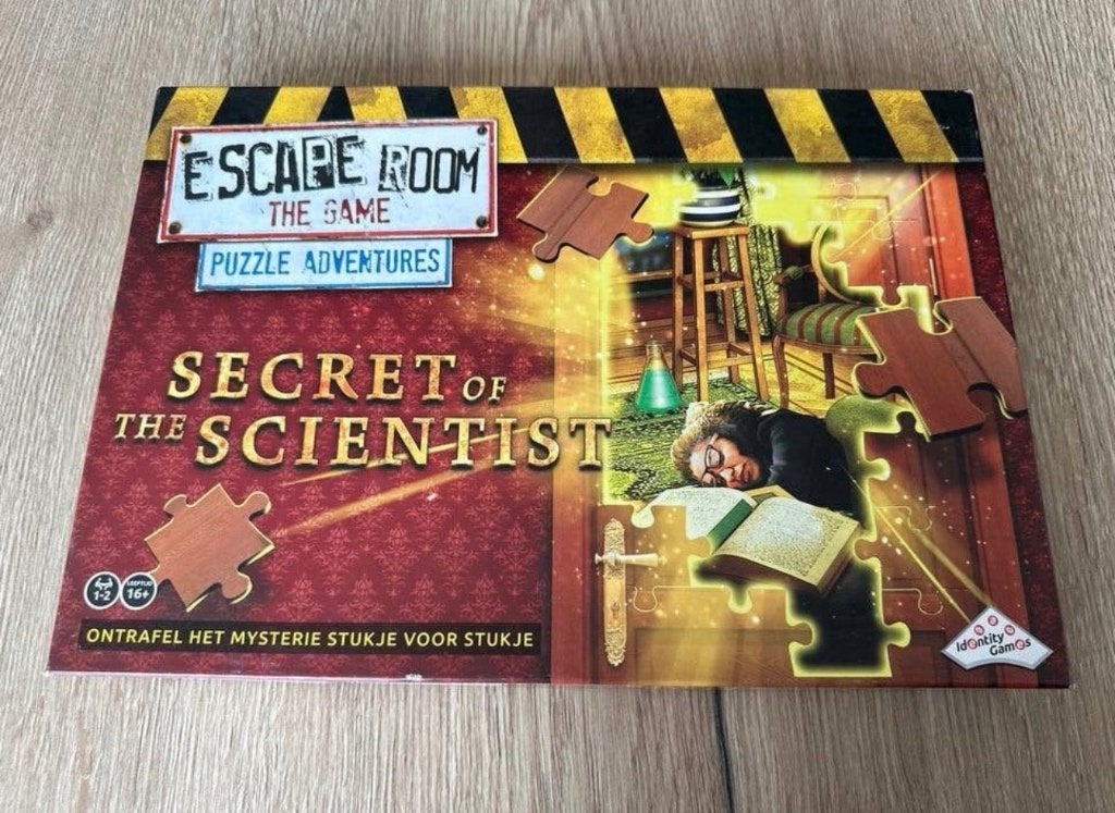 Escape Room The Game: The Secret of the Scientist, Ophalen of Verzenden, Minder dan 500 stukjes, Zo goed als nieuw, Overige typen