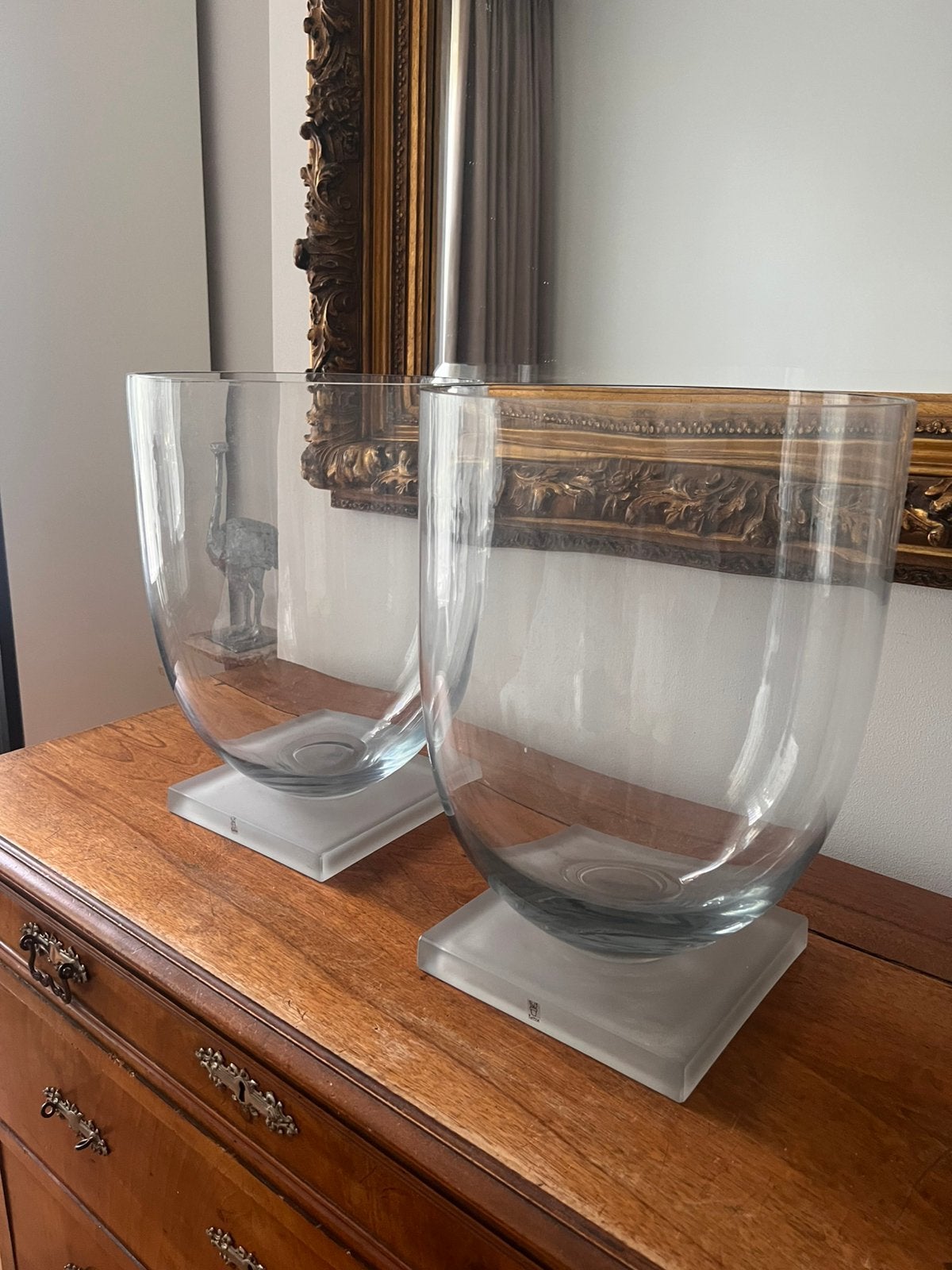 Pols Potten grote glazen vazen, Huis en Inrichting, Woonaccessoires | Vazen, Ophalen, Overige kleuren, Minder dan 50 cm, Glas