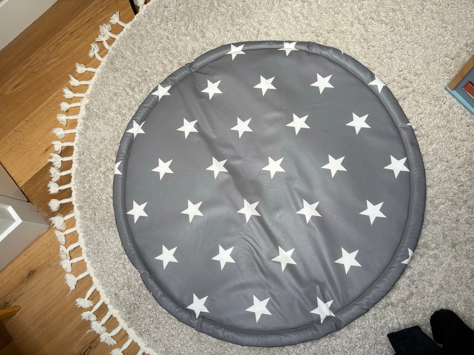 Jollein rond speelkleed/boxkleed met sterren - 92 cm, Ophalen of Verzenden, Zo goed als nieuw, Speelkleed