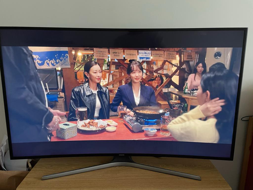 Samsung 55 inch led smart curve, Ophalen of Verzenden, 100 cm of meer, 50 Hz, Samsung