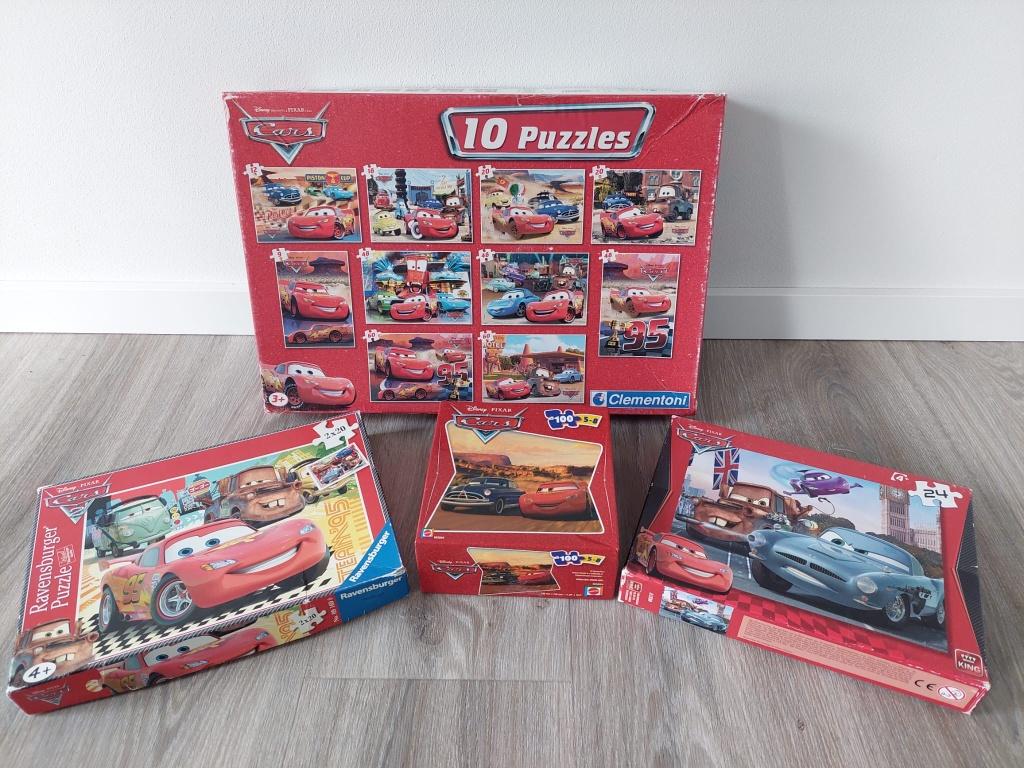 13 puzzels van Cars, Ophalen, 10 tot 50 stukjes, Gebruikt