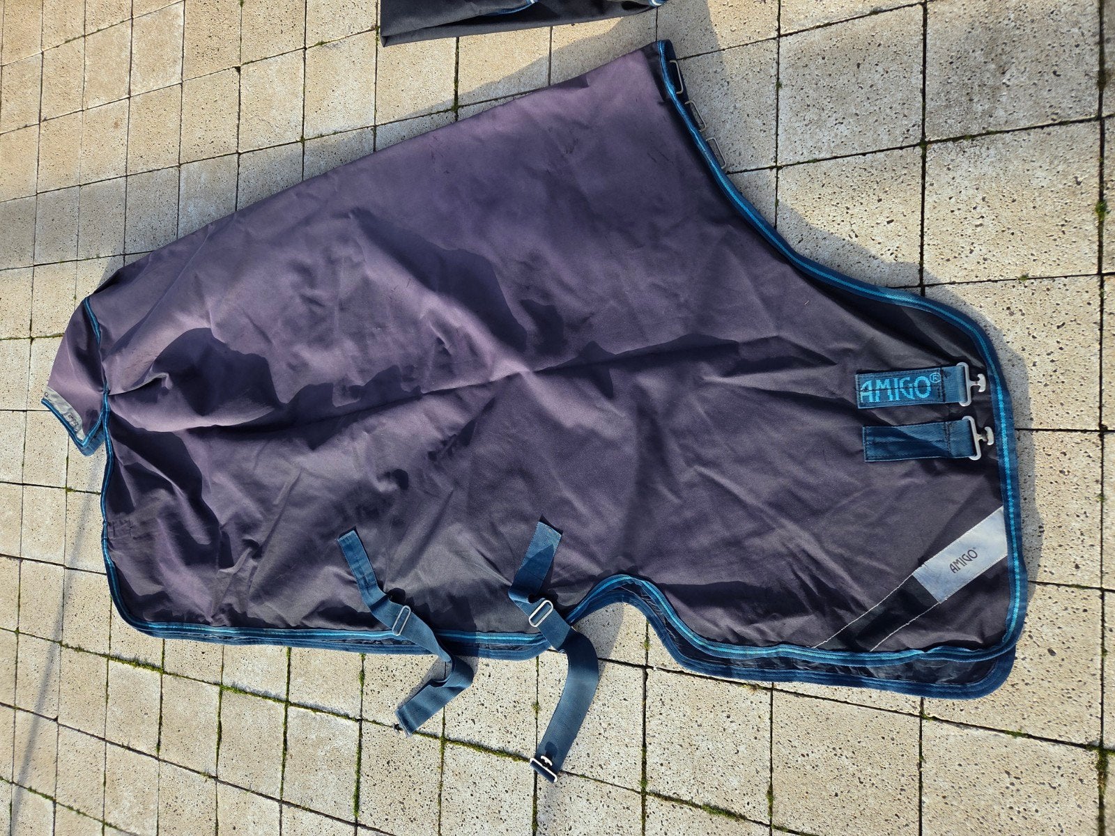 Horseware Amigo 100 gram 6'6 / 198, Dieren en Toebehoren, Ophalen of Verzenden, Blauw, Deken, Amigo