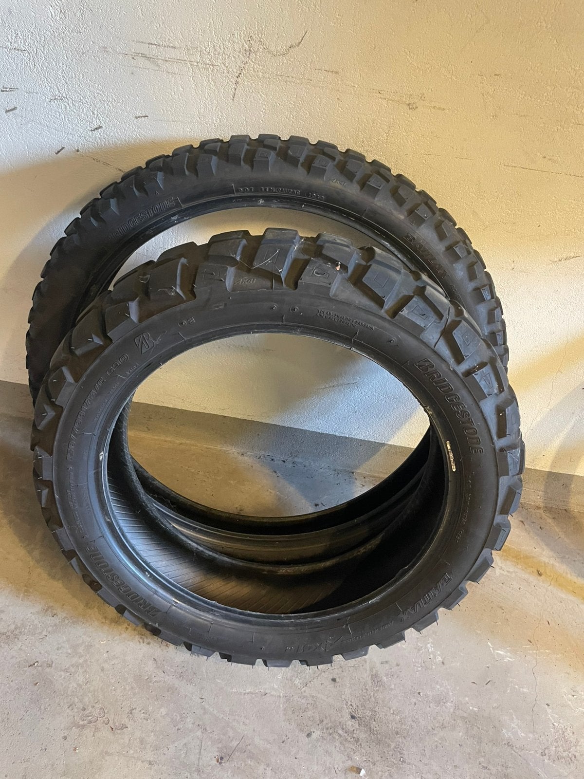 Setje allroad banden Bridgestone Battlax AX41, Ophalen, Gebruikt