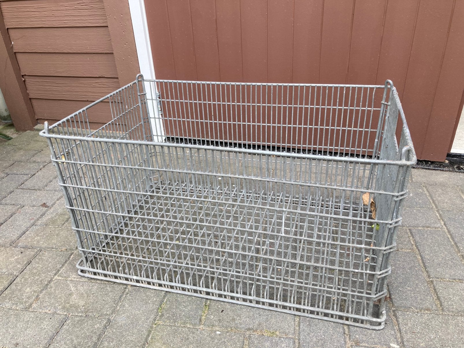 IJzeren draadmand lxbxh 76x46x40 cm voor bijv. haardhout, Ophalen, 40 tot 60 cm, 75 tot 100 cm, Zo goed als nieuw