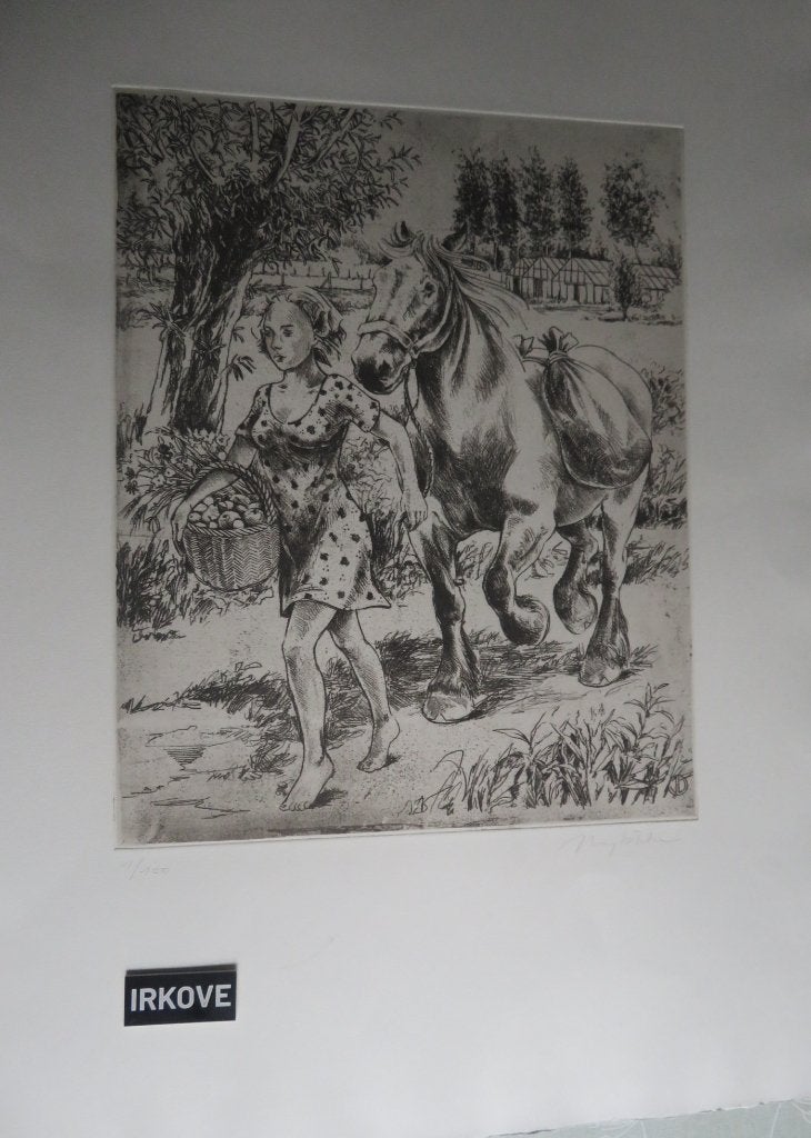 ETS MEISJE MET PAARD * Geen Lijst *, Dagelijks leven, 40 cm, Origineel, 31 cm