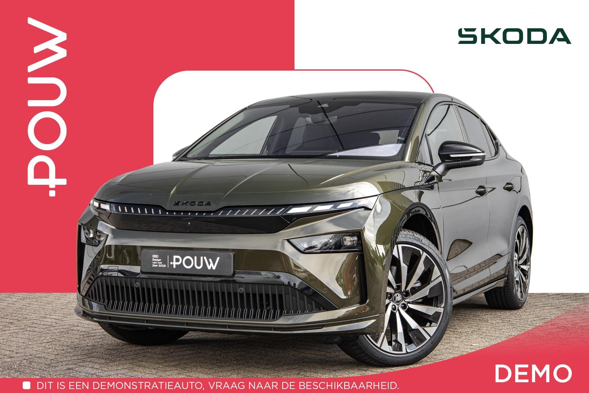 Skoda Enyaq Coupé 60 204pk Sportline | Trekhaak Wegklapbaar, 12 maanden, 1906 kg, Zwart, 24 min