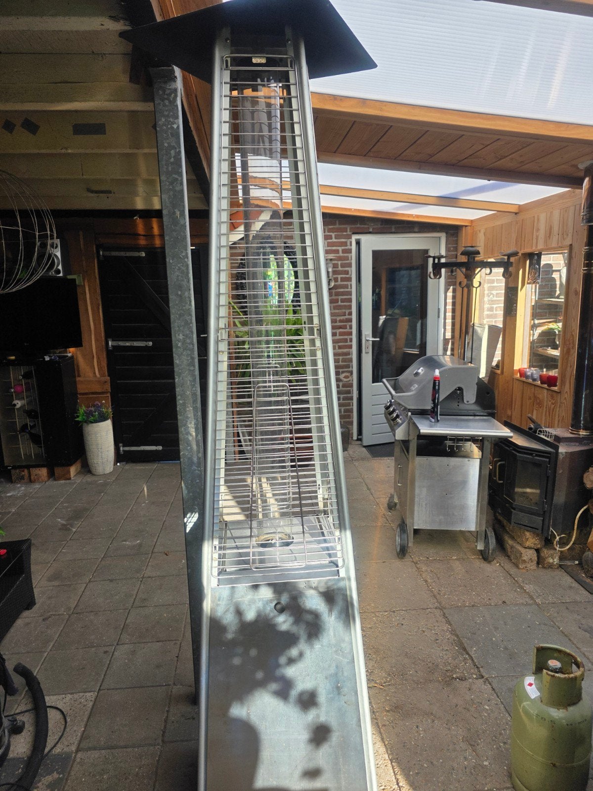 Terrashaard op gas, Tuin en Terras, Terrasverwarmers, Ophalen of Verzenden, Zo goed als nieuw