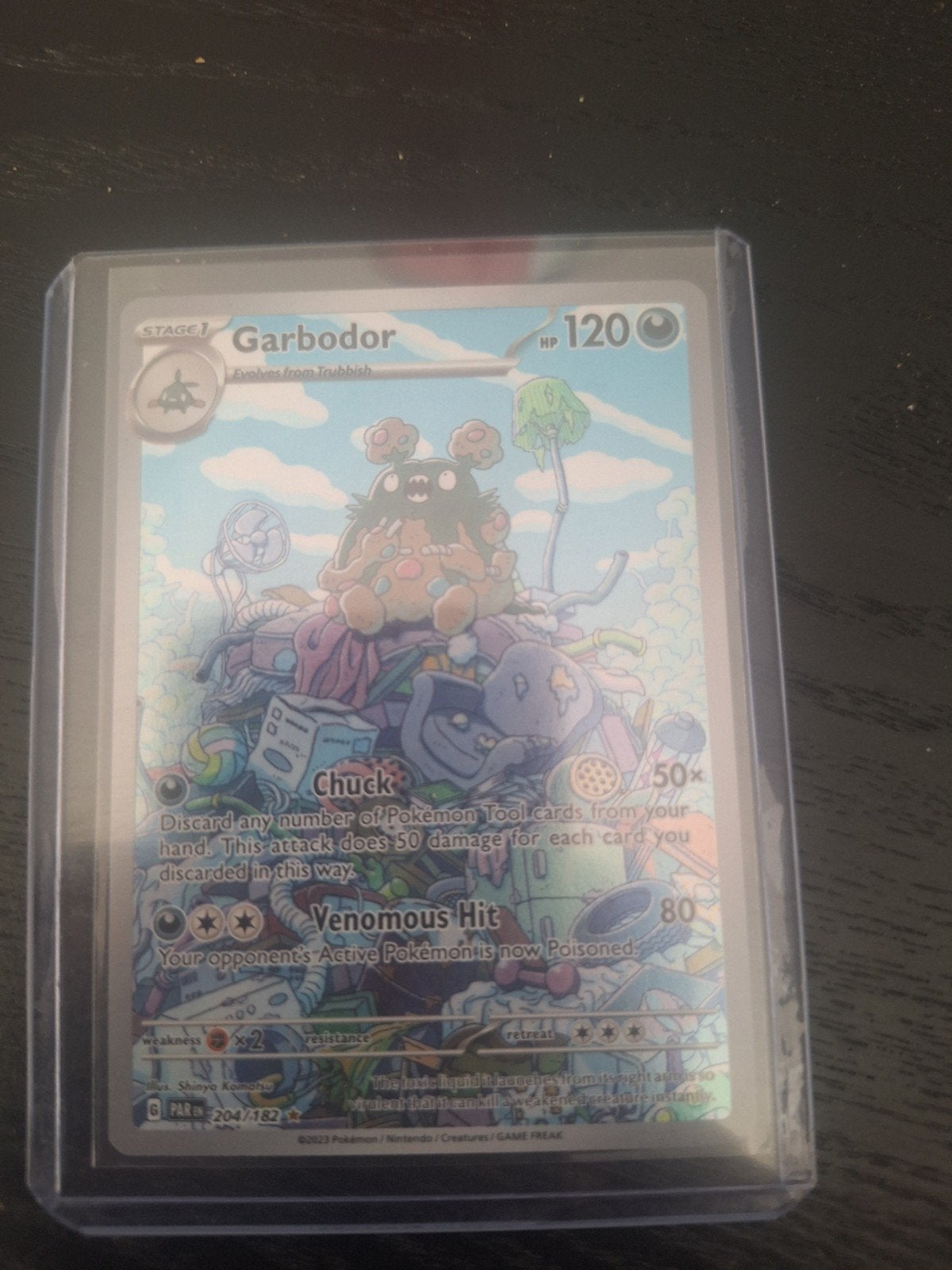 Garbodor 204/182 Pokémon kaart - Zo goed als nieuw, Ophalen of Verzenden, Zo goed als nieuw, Losse kaart