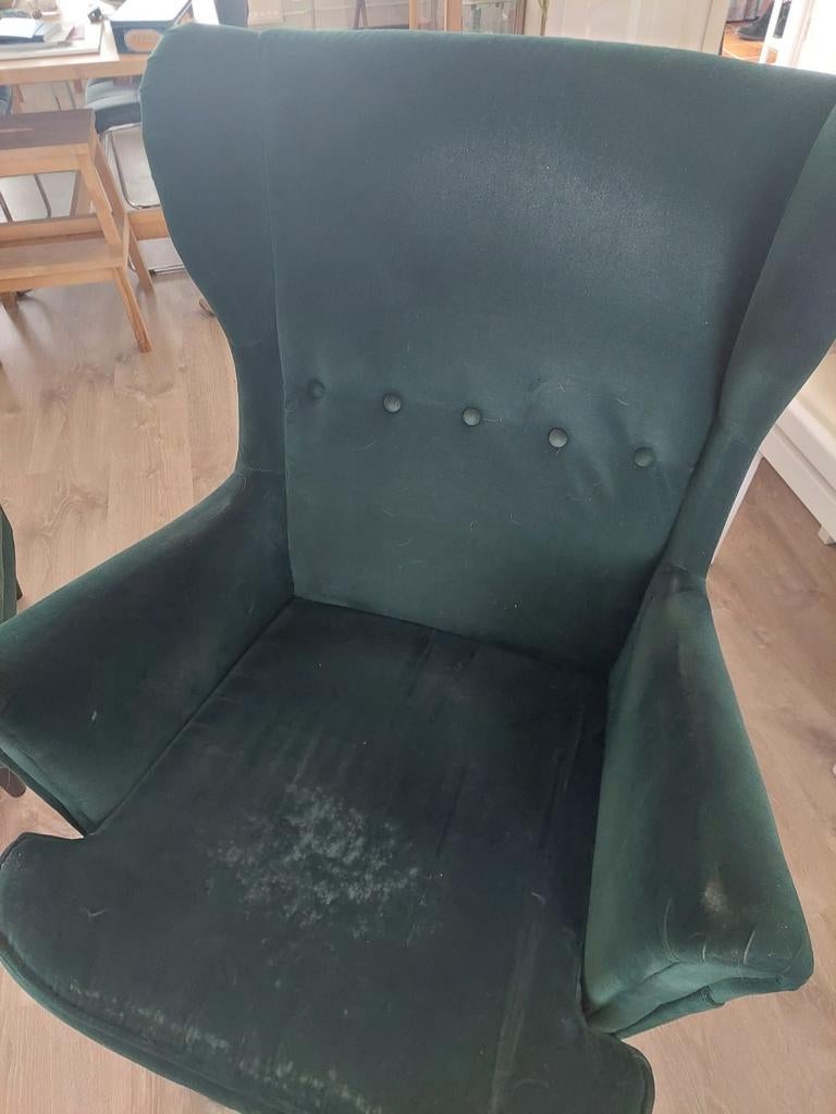 IKEA Strandmon fauteuil, Ophalen of Verzenden, Gebruikt, 75 tot 100 cm, 50 tot 75 cm