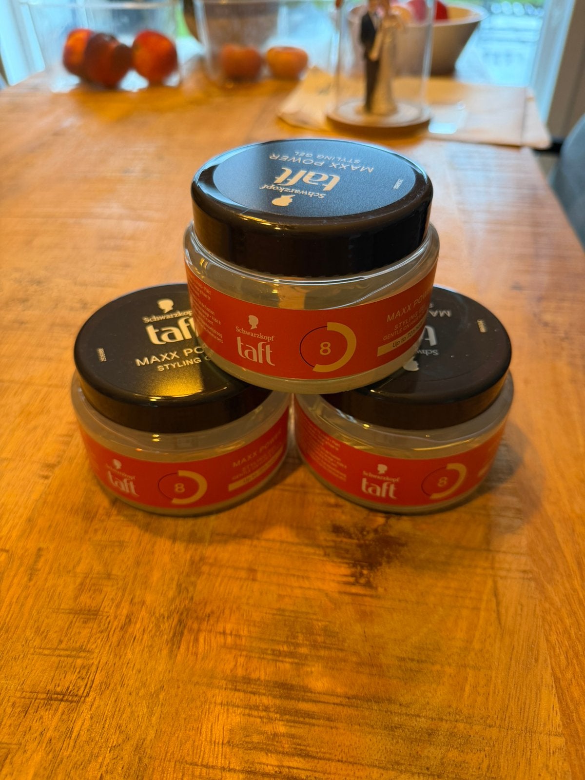 3x Schwarzkopf Taft Maxx Power 8, Ophalen of Verzenden, Nieuw, Gel, Wax, Haarlak of Mousse