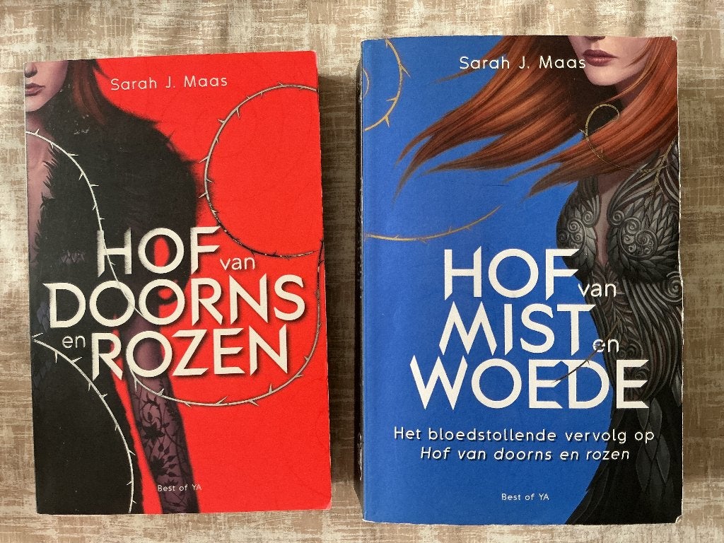 Sarah J. Maas: Hof van doorn en rozen/mist en woede, Boeken, Ophalen of Verzenden, Zo goed als nieuw