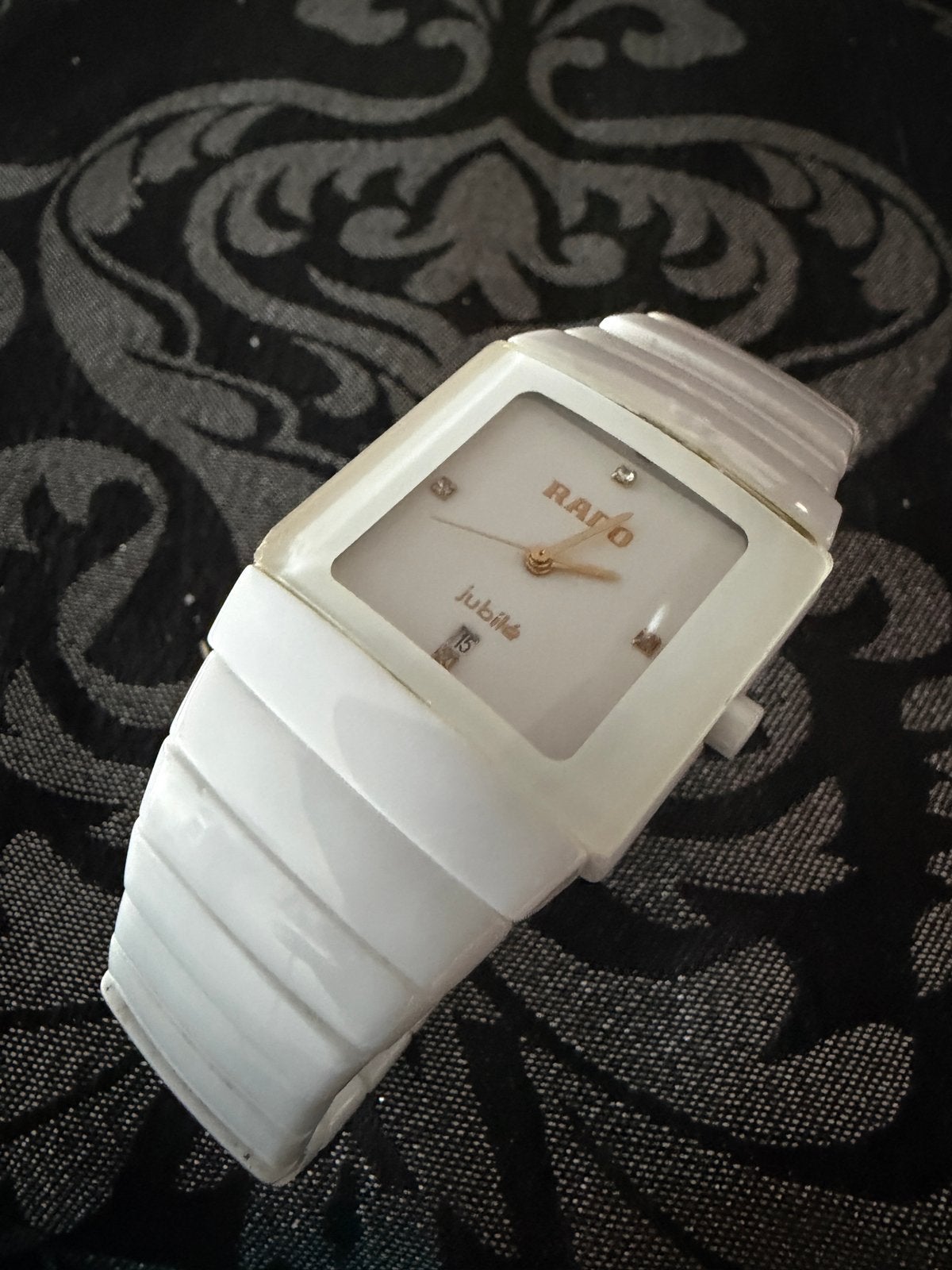 Rado Jubilé Dameshorloge Wit Keramiek - Elegant en Tijdloos, Overige merken, Overige materialen, Gebruikt, Polshorloge