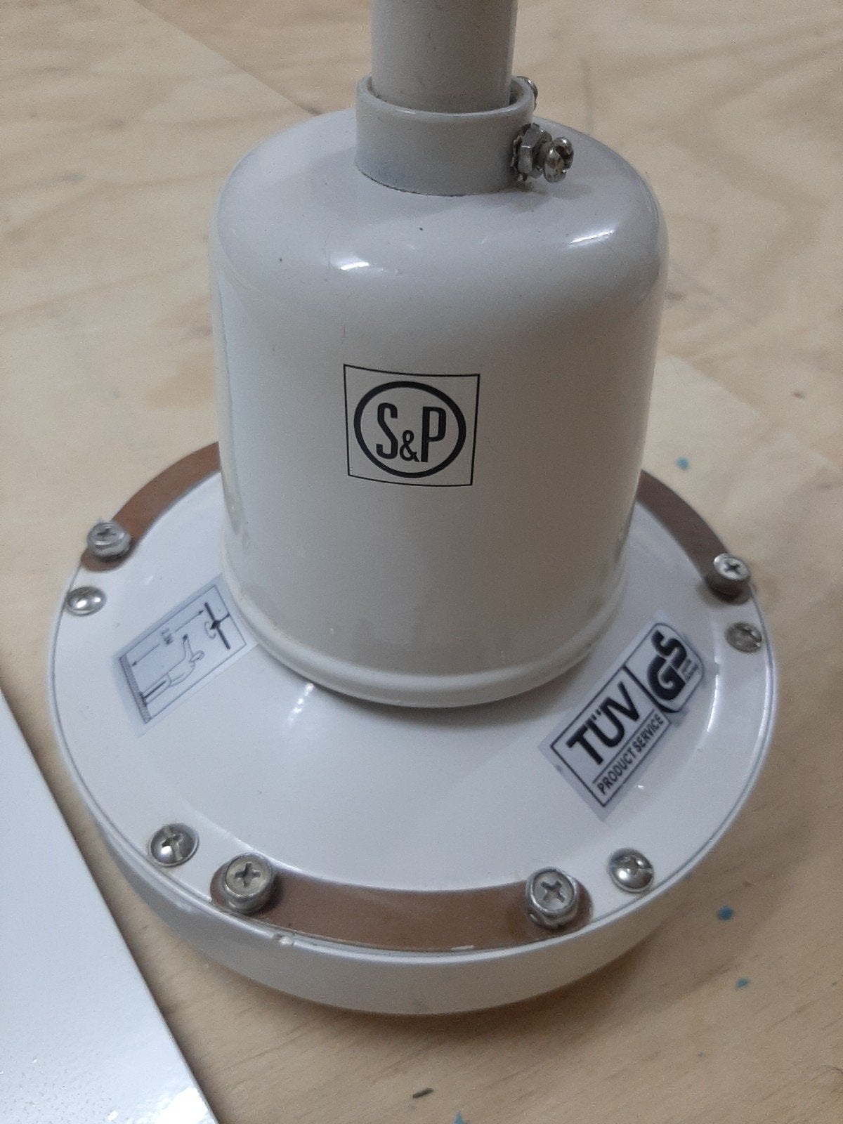 plafond ventilator wit, Ophalen of Verzenden, Gebruikt, Plafondventilator