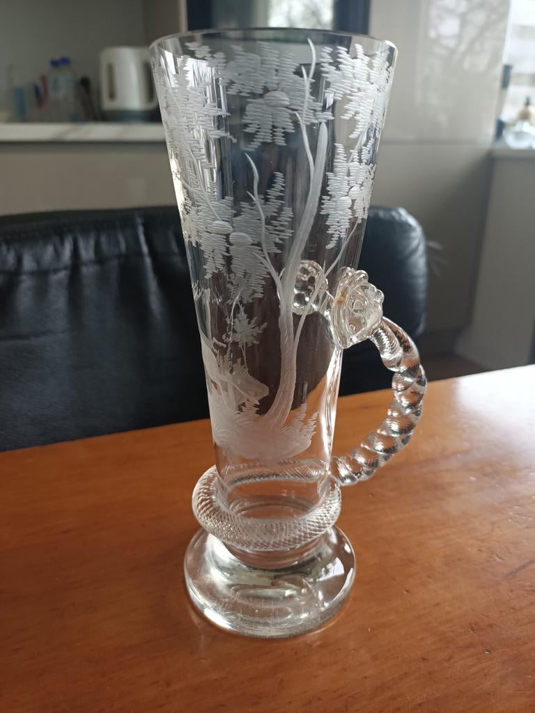 Geslepen glas, Ophalen