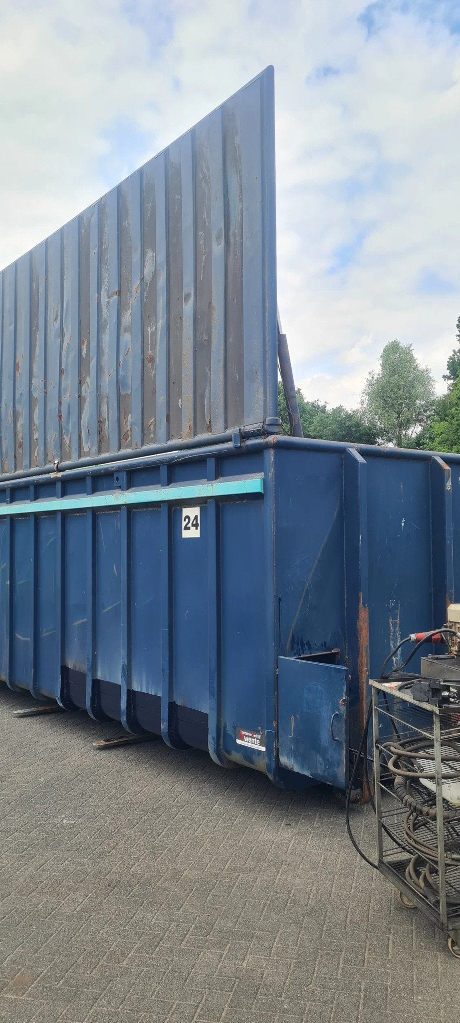 Container 37 M3 met hydraulisch deksel