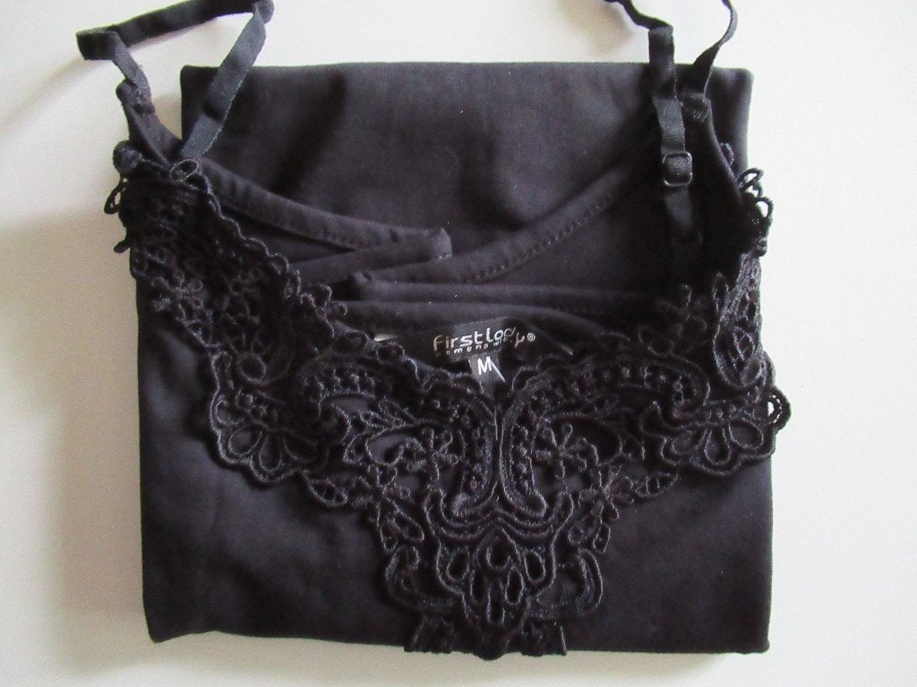 Hemd zwart katoen, Kleding | Dames, First lady, Ophalen, Zwart, Hemd