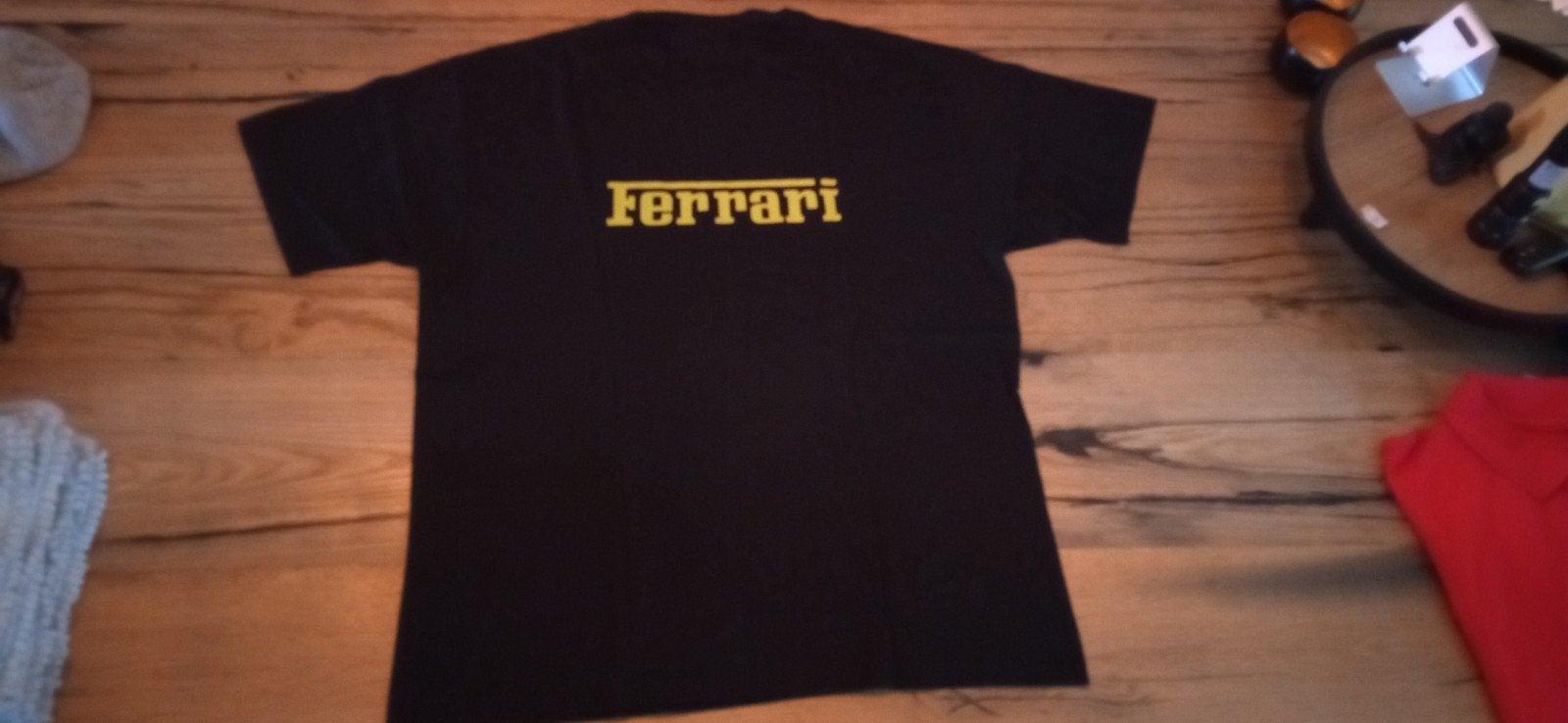 Ferrari T shirt zwart XL NIEUW !, Kleding | Heren, Ophalen of Verzenden, Nieuw, Maat 56/58 (XL), Zwart