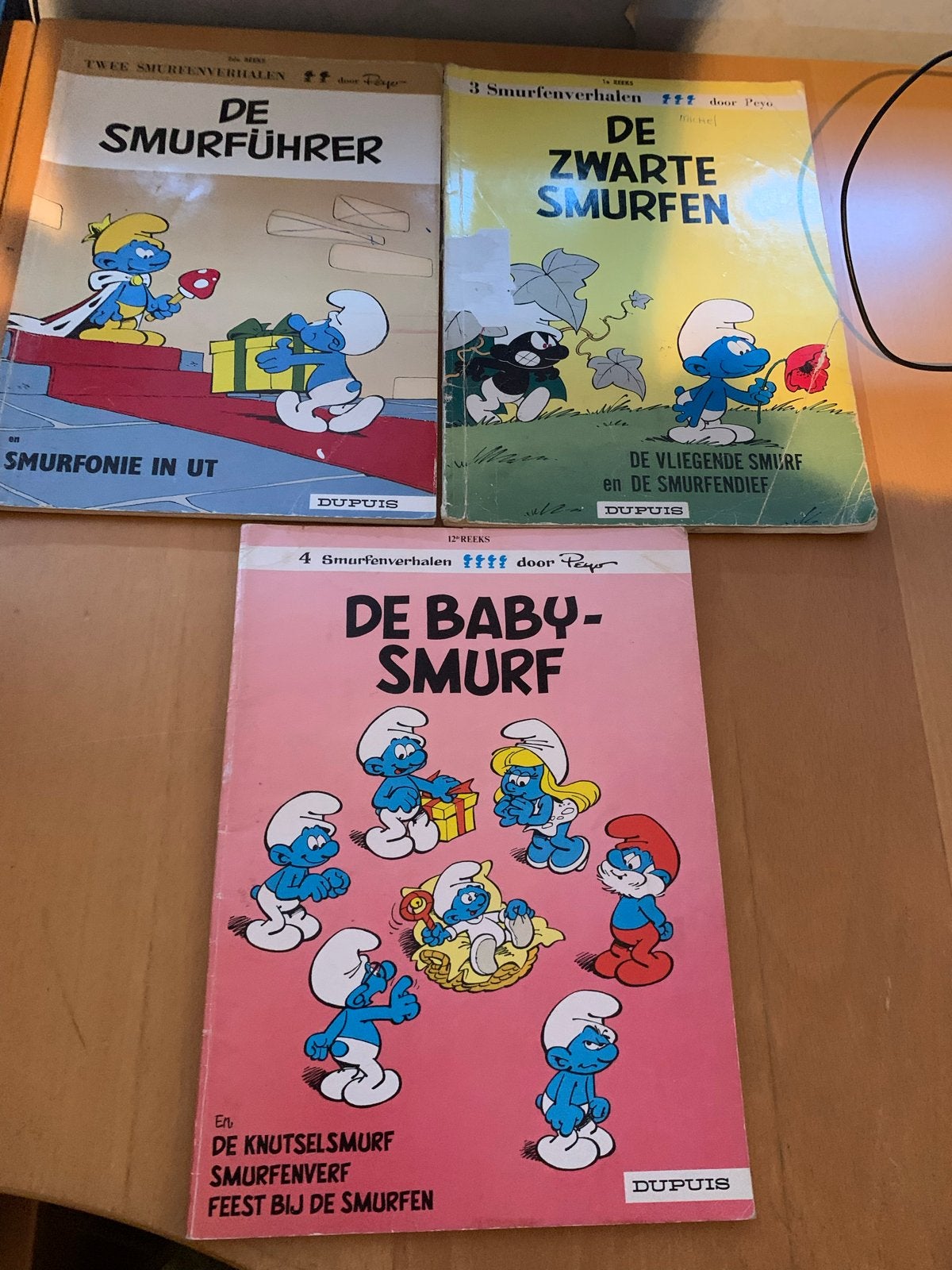 De Smurfen: De Smurführer, De Zwarte Smurfen, De Baby-Smurf, Boeken, Meerdere stripboeken, Ophalen of Verzenden, Gelezen