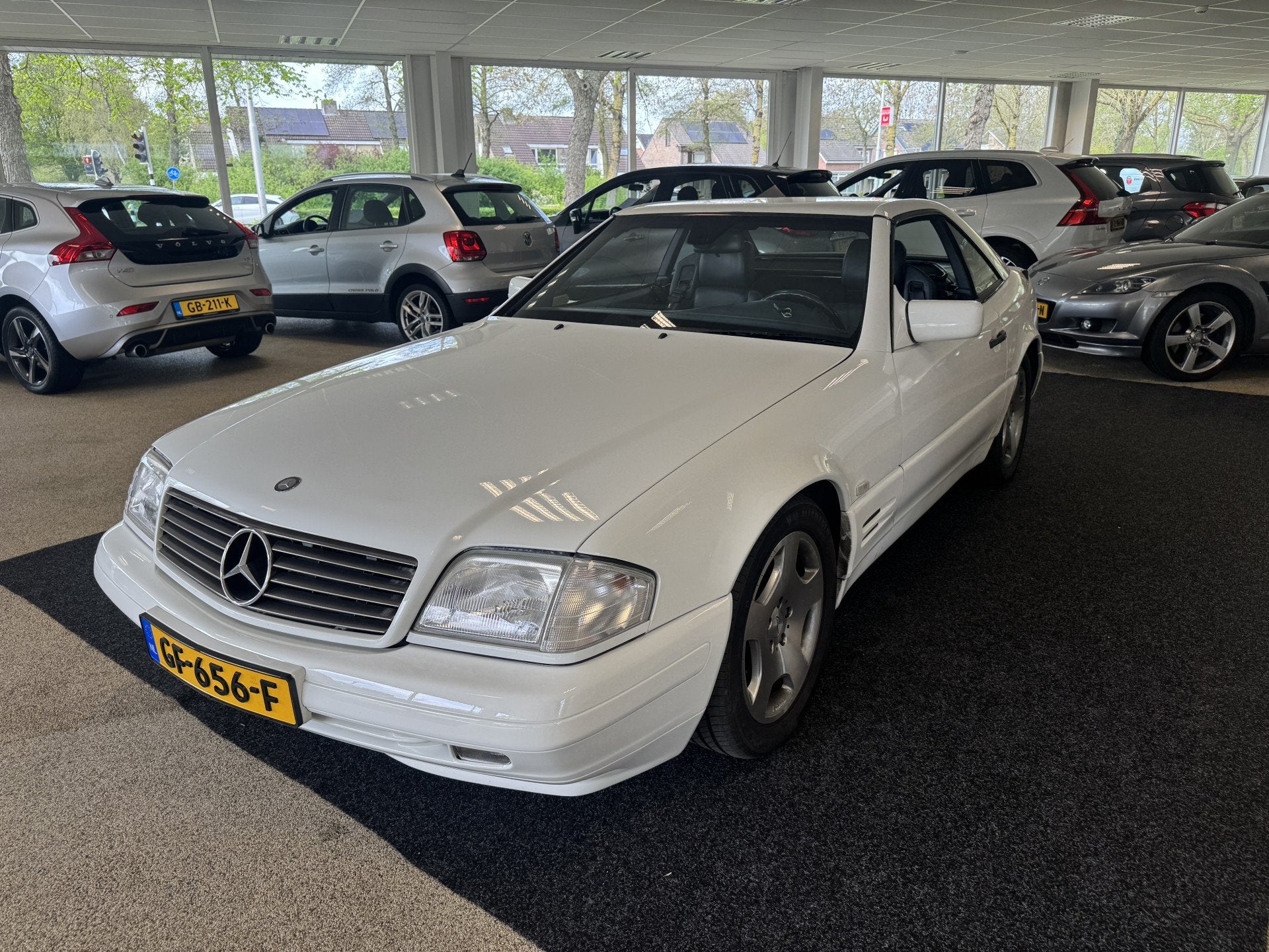 Mercedes-Benz SL-Klasse Cabrio 320 incl hardtop met weinig k, Automaat, 12 maanden, Wit, Bedrijf