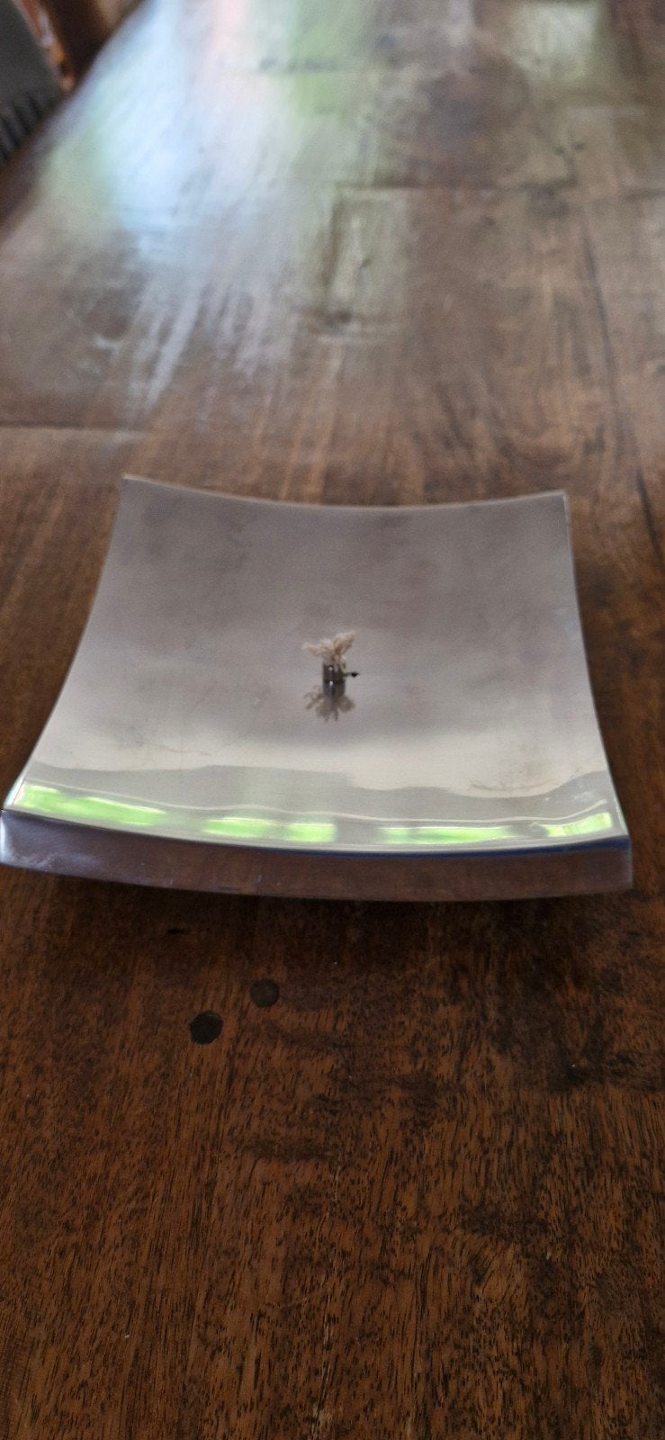 Zware kwaliteit olielamp, 20x20x6 cm, inclusief lont, Ophalen, Zo goed als nieuw