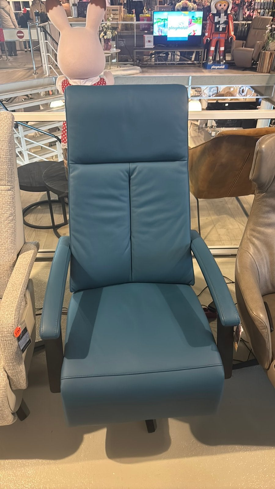 NIEUW Relaxfauteuil in large, 2 motorig + zero gravity, Ophalen, Nieuw, 50 tot 75 cm, Leer