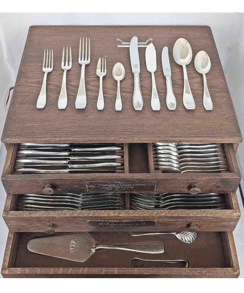 Wiskemann - mod. Bearn nr. 24 - Art Deco set voor 12 .141 st, Antiek en Kunst, Ophalen of Verzenden