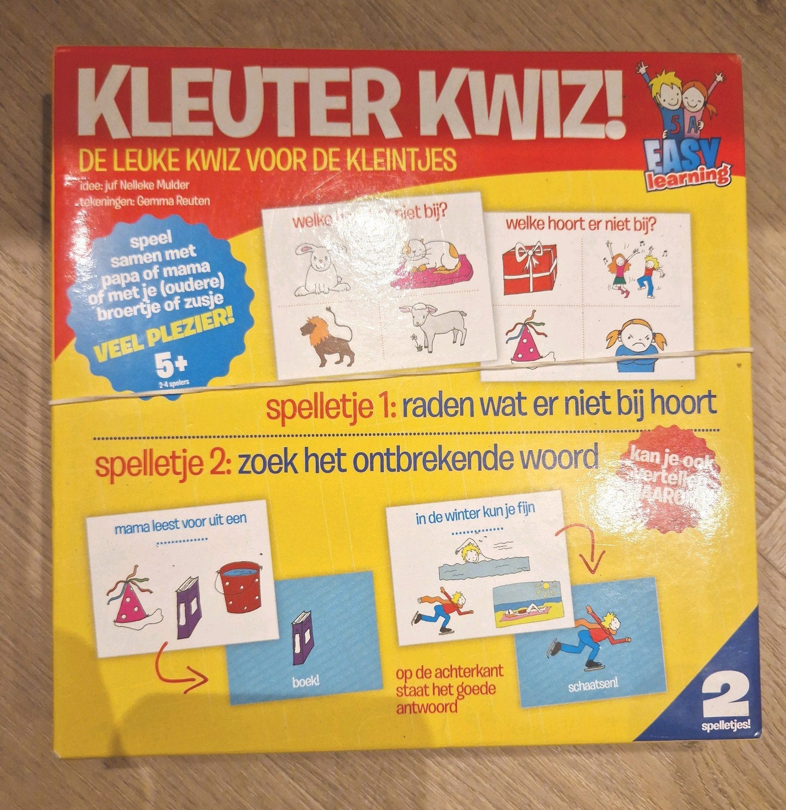 Kleuter Kwiz! De Leuke quiz spel voor de Kleintjes, Ophalen of Verzenden, Zo goed als nieuw, Taal en Lezen