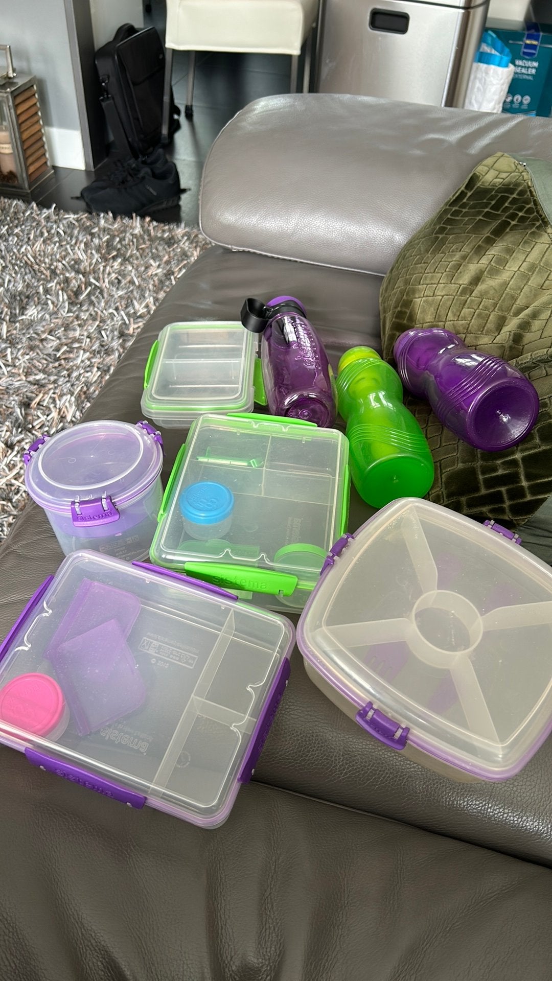 Sistema drinkflessen plus lunchdozen (alles E 5), Ophalen of Verzenden, Zo goed als nieuw