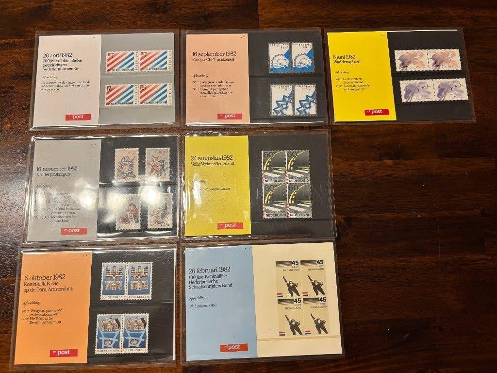 7x PTT Postzegel mapjes 1982, Ophalen of Verzenden, Na 1940, Postfris