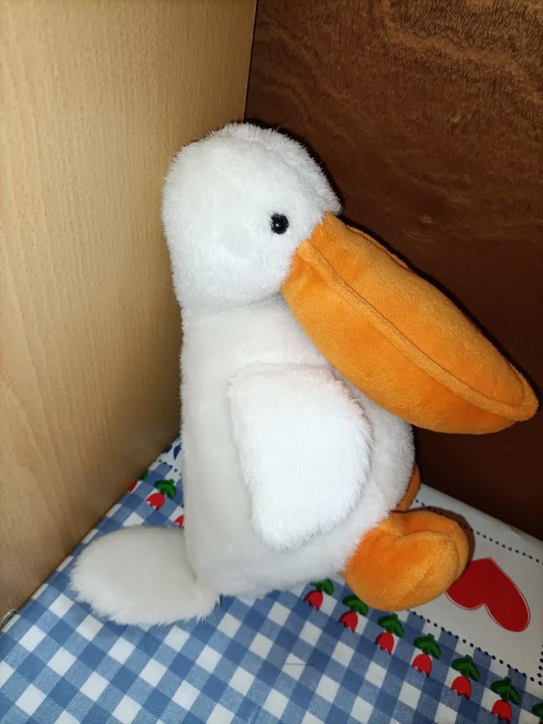 Pelikaan knuffel Sanquin bloedbank nieuwe versie, Ophalen of Verzenden, Zo goed als nieuw, Overige typen