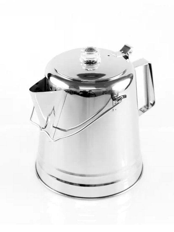 Glacier RVS Percolator Koffiezetter – 1,2 Liter, Mailto:contact@gsioutdoors.com, Glacier RVS Percolator Koffiezetter, Nieuw, Ophalen of Verzenden