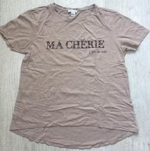bruin Dames T-shirt maat M amisu, Kleding | Dames, T-shirts, Maat 38/40 (M), Bruin, Ophalen of Verzenden, Zo goed als nieuw