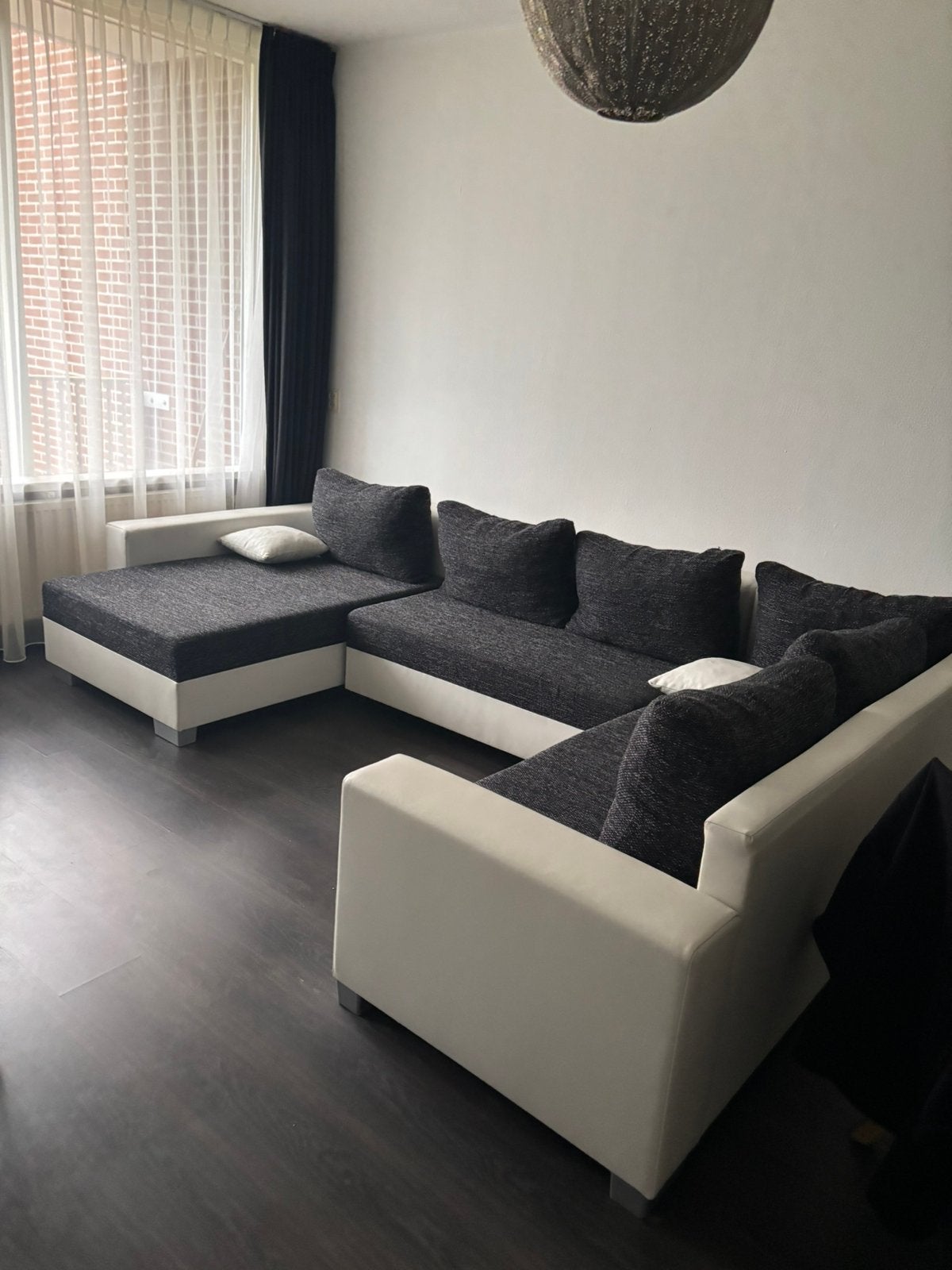 Witte boxspringbed aangeboden, Ophalen, Gebruikt, Wit, Tweepersoons