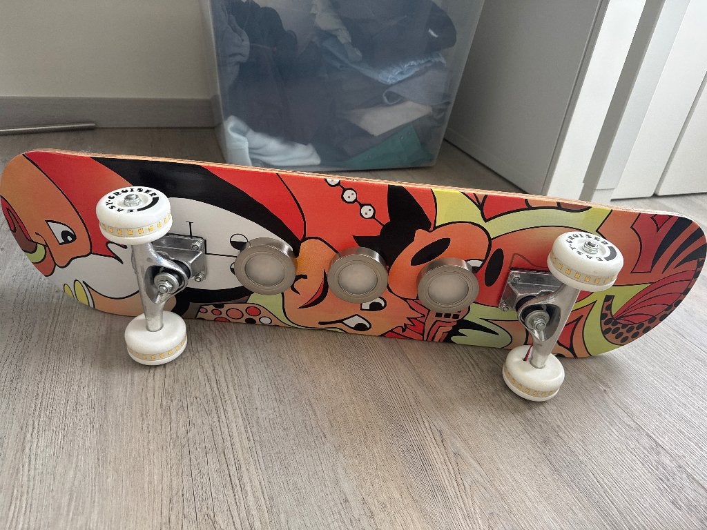 Skate board lamp, Ophalen, Gebruikt