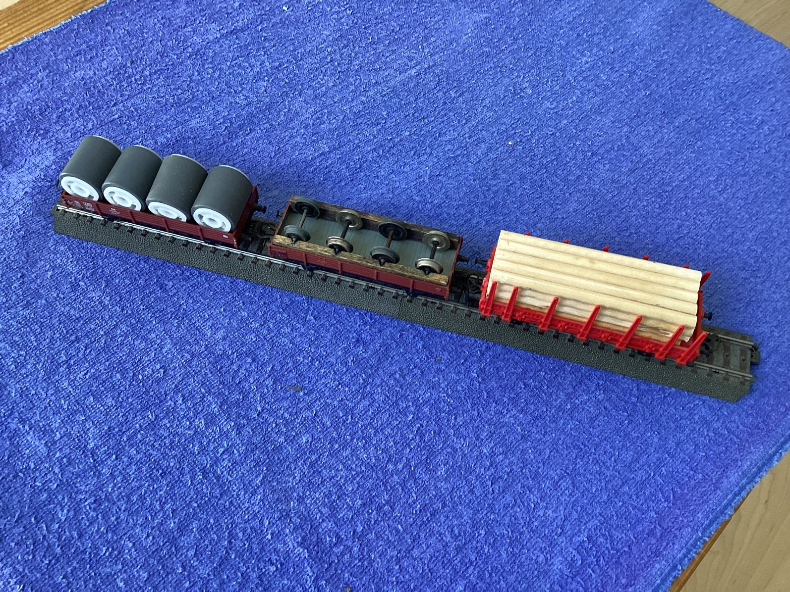 Markln H0 set 3 wagons met lading, Wisselstroom, Wagon, Ophalen of Verzenden, Zo goed als nieuw