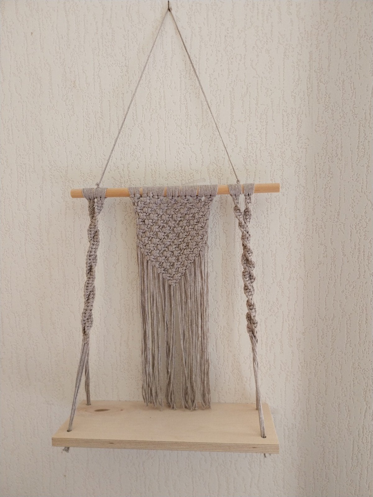 macrame wandhanger, handgeknoopt, Ophalen of Verzenden, Nieuw