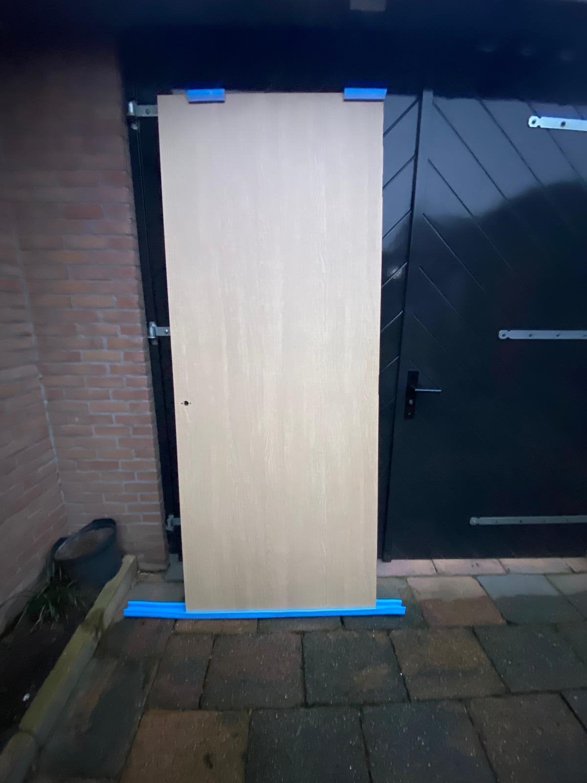 eiken fineer deur 231,5x93cm, Doe-het-zelf en Verbouw, Deuren en Horren, Zo goed als nieuw, Binnendeur, 215 cm of meer, 80 tot 100 cm