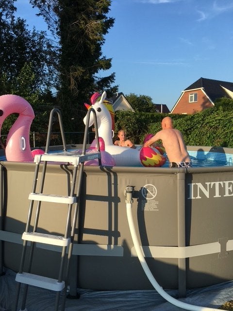 Intex Zwembad 488x122 cm Compleet met Accessoires, Tuin en Terras, Zwembaden, Zo goed als nieuw, Opzetzwembad, 120 cm of meer