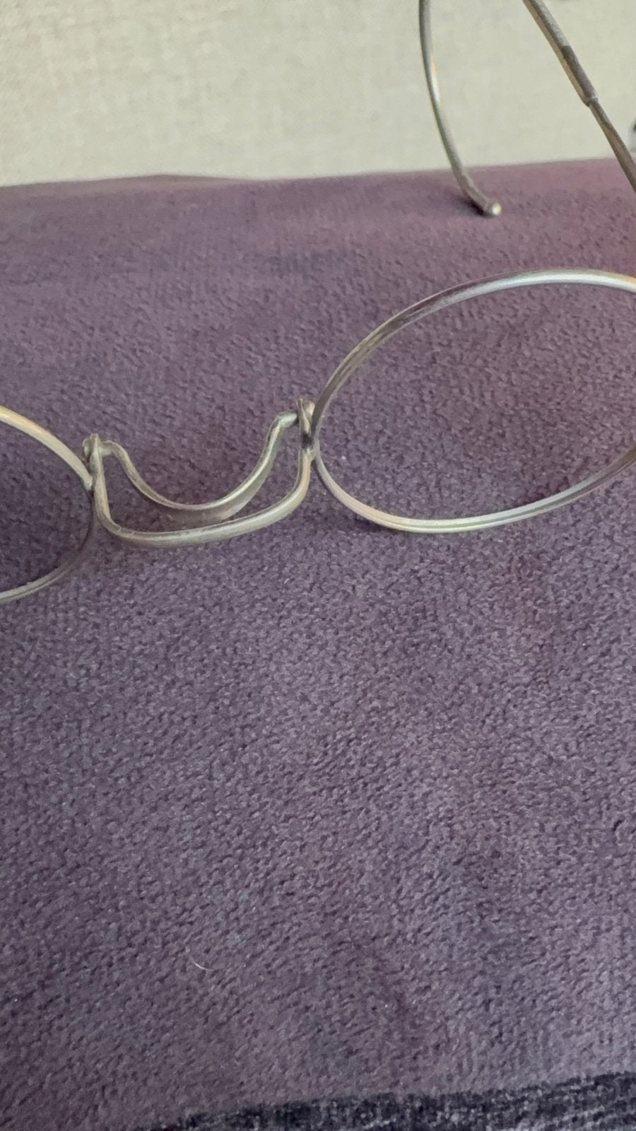 Twee antieke brilletjes te koop van zilver, Overige merken, Gebruikt, Overige kleuren, Ophalen of Verzenden