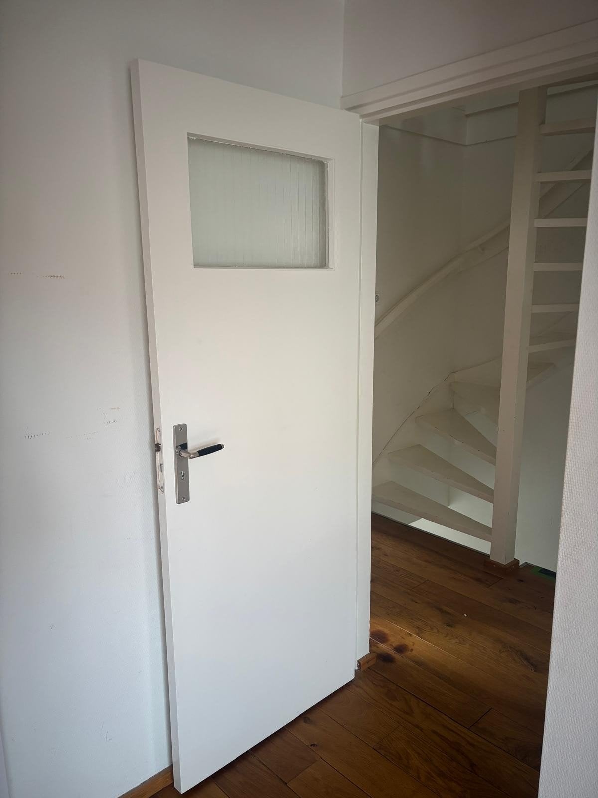 Set van 4 witte stompe binnendeuren, Doe-het-zelf en Verbouw, Gebruikt, Minder dan 80 cm, Binnendeur, Minder dan 200 cm
