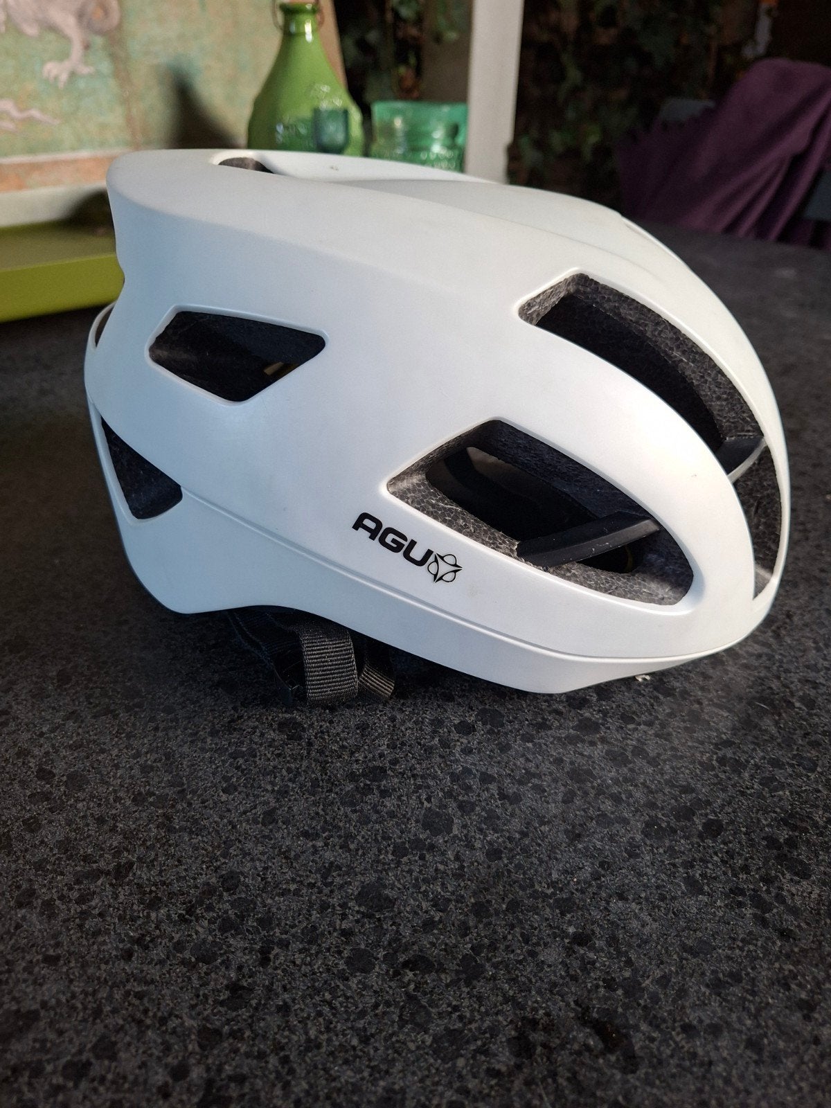 AGU Fietshelm - Wit - Maat L - Zo goed als nieuw, Ophalen of Verzenden, Zo goed als nieuw, L, Heer of Dame
