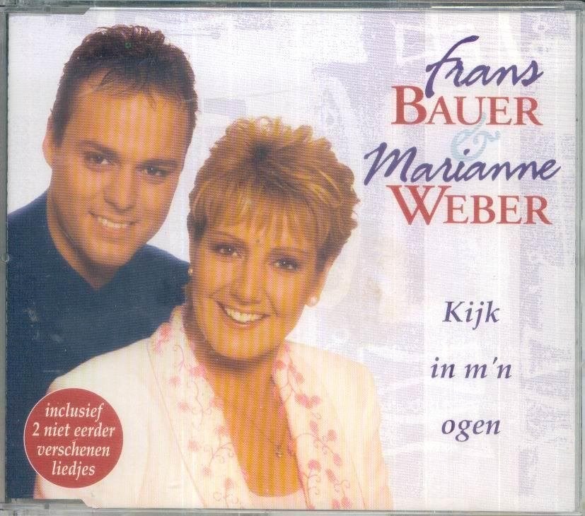 cd-maxi van Frans Bauer & Marianne Weber - Kijk in m\'n ogen, Verzenden, Zo goed als nieuw, Nederlandstalig