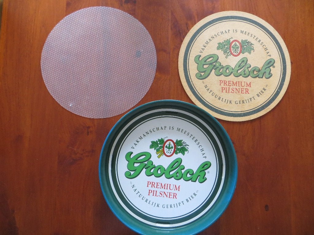 Dienblad Grolsch + 2 accessoires (1995) biervilt + antislip, Verzamelen, Ophalen of Verzenden, Zo goed als nieuw, Overige typen