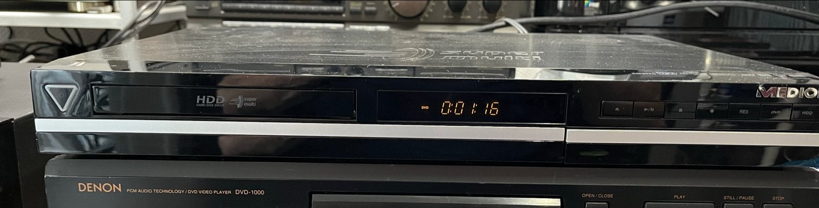 Medion MD84320 DVD-HDD Recorder met afstandsbediening, Ophalen of Verzenden, Gebruikt, Harddiskrecorder, Met dvd-recorder