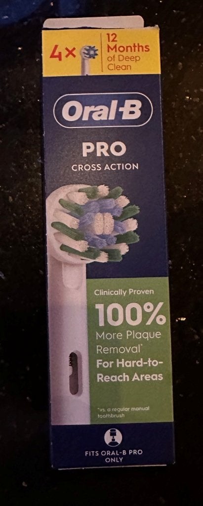 ORAL B opzetstuk PRO cross action (nieuw), Ophalen of Verzenden, Nieuw, Lippen, Reiniging