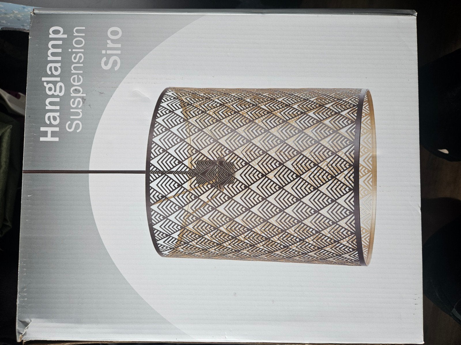 Siro Hanglamp met uniek patroon, Nieuw, Modern, Geometrisch, Metaal, E27 (groot)